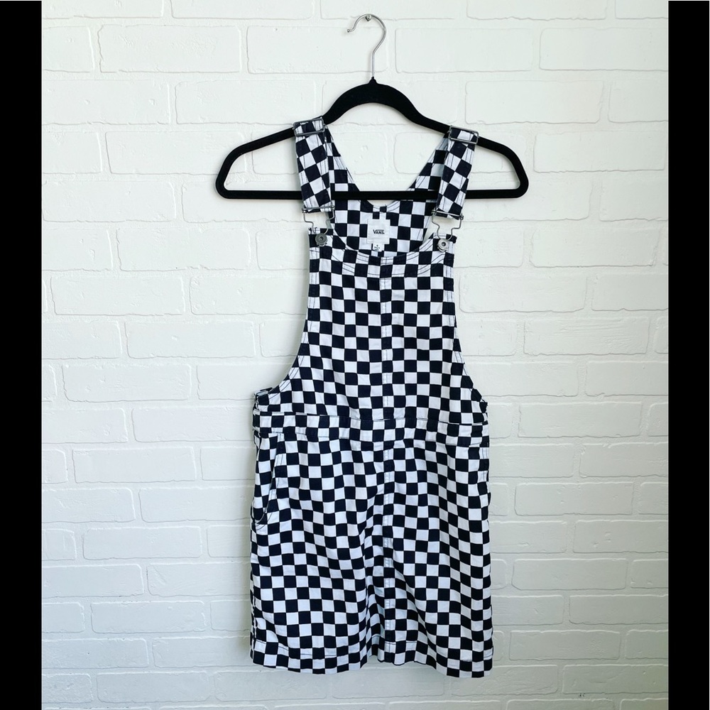 Vans checkered overall dress